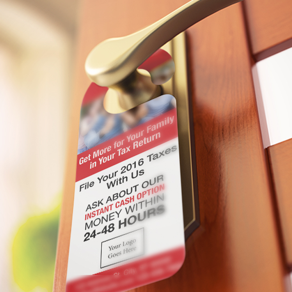 Custom Tax Door Hangers | 1040TaxBizPrint