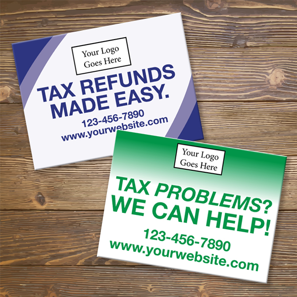 Custom Tax Lawn Signs | 1040TaxBizPrint